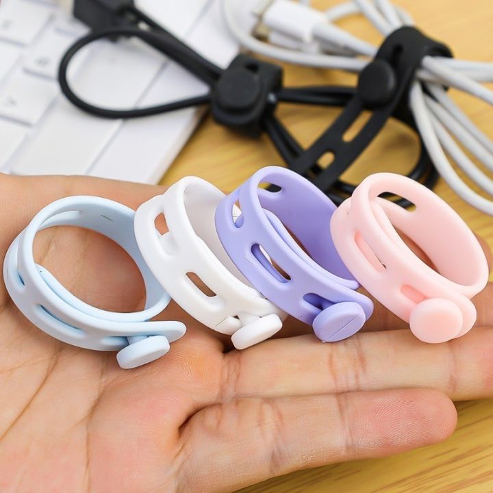 5%20Pcs/%20Set%20Portable%204%20Holes%20Adjustable%20Silicone%20Wire%20Manager%20Ties%20Space%20Saving%20Data%20Cable%20Organizer%20Strap%20Computer%20Mouse%20Line%20Winder%20Tape%20-%20Image%205