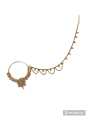 Plated Meenakari Nath Nose Ring for Women and Girls. 