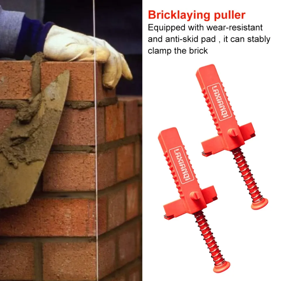 2 Liner Per Mattoni Ashata - Strumento Per Muratura In Plastica Rossa 16.4x6.4x4.5cm - Foto 5