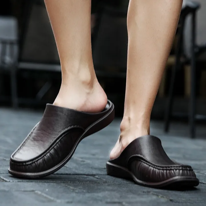 2023%20Men%20Shoes%20EVA%20Slip%20on%20Flats%20Shoes%20Men's%20Slippers%20Men%20Walking%20Half%20Slipper%20Comfortable%20Soft%20Household%20Sandals%20-%20Image%204