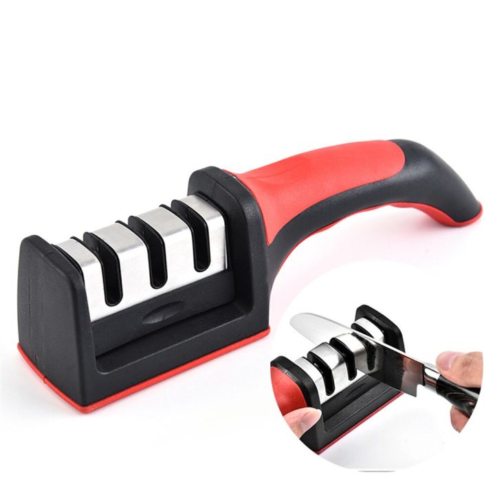 3 Stages Knife Sharpener Sharpening Stone Sharpening Hone Grindstone Ceramic Sharpener Grinder Blade Whetstone Edge Cutter Sharpener - 05