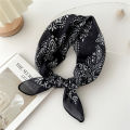 Fashion Cotton Scarf Women Floral Print Neckerchief Small Headscarf Hijab Scarves Female Cute Bandana Head Scarfs Ladies 55x55cm. 