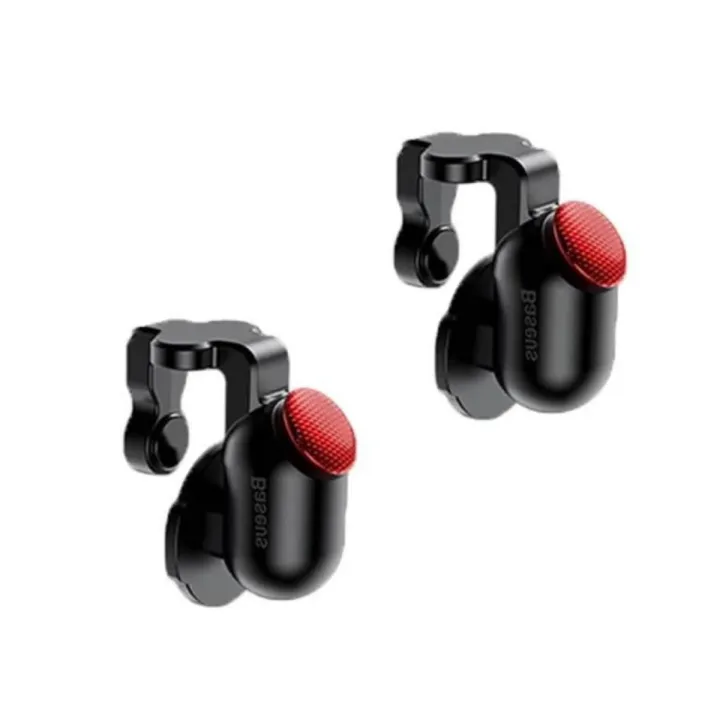 Baseus Red Dot 1 Pair L1 R1 Dual Gamepad Trigger with Fire Shooter Controller Button Aim Key Mobile Gaming Joystick for PUBG