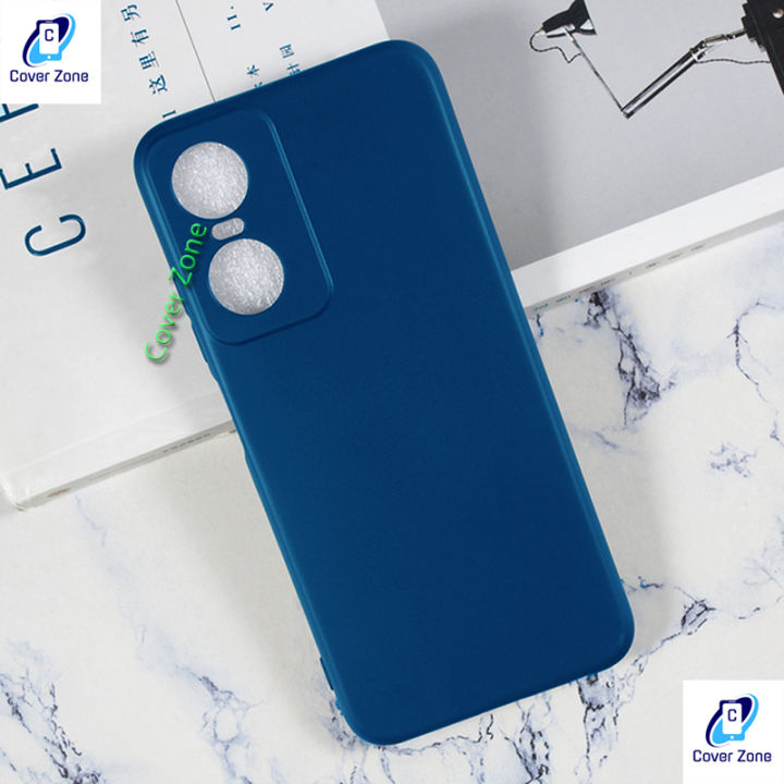 For Tecno Pop 6 Pro Premium Quality Liquid Silicon Longlasting Using With Camera Protection Phone Case Back Cover