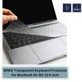 WIWU Laptop Keyboard Protector For MacBook Air 13.6 inchi M2 Chip Series 2022 - TRANSPARENT.
