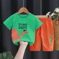 Children's Summer Clothes Girls' Suit2022New Boys' Cotton Short-Sleeved BabytKids Shorts Children's Clothing. 