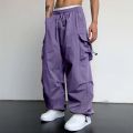 Harajuku Oversized Cargo Parachute Pants Men Streetwear Vintage Y2k Hip Hop Wide Leg Joggers Baggy Casual Sweatpants Techwear. 