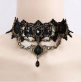 Gothic Lace Choker Clavicle Chain Women's Choker Simple Necklace Black Punk Accessories Choker Neck Strap. 