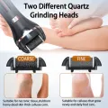 Electric Callus Remover, Foot Grinder Rechargeable Foot File Hard Skin Remover Pedicure Tools for Feet Electronic Callus Shaver Portable Waterproof Pedicure kit for Cracked Heels and Dead Skin Foot Care Foot Scrub with LED Light and 2 Roller Heads. 