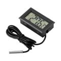 3M Black - Digital Thermometer with Stainless Steel Sensor Probe. 