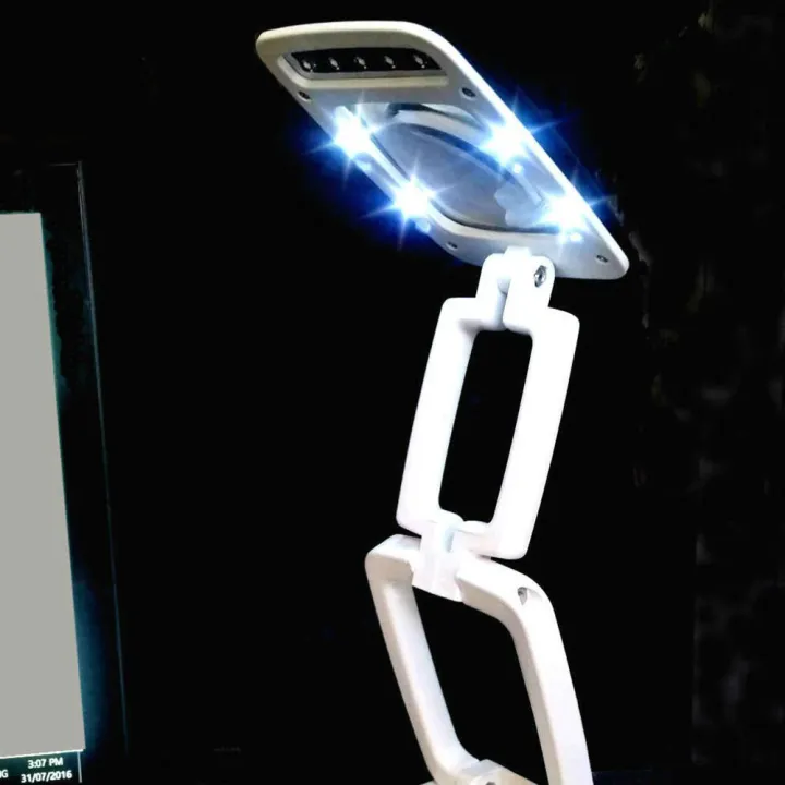 Lighted%20Desk%20Magnifying%20Glass%20Lamp%20with%20Light%20on%20Stand%20Led%20Portable%20Pocket%20Magnifier%20Visor%20Folding%203X%20for%20Reading,%20Hobby%20-%20Image%204