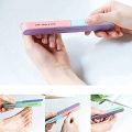 Nail Polishing Tools 6 Sided Long Straight Round Nail Buffer Sanding File for DIY Beauty 1 pc.