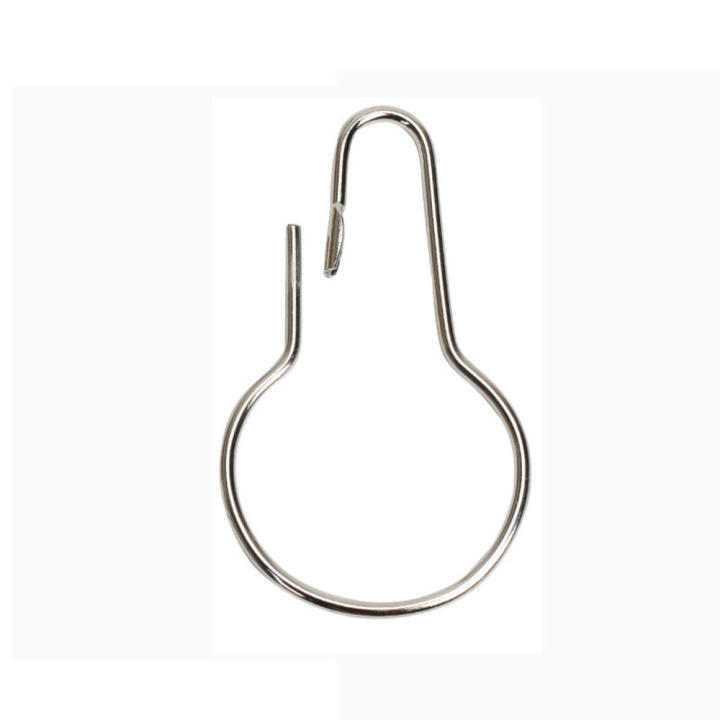 Rust-resistant Iron buckle curtain hook Convenient Adjustable size Shower curtain hook Iron-made Versatile Gourd buckle