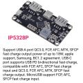 DC-DC Fast Charging Module 5V–36V | PD3.0 PD2.0 PPS QC4+ QC4 QC3.0 QC2.0 AFC FCP SCP PE2.0 PE1.1 SFCP MTK | USB-C USB-A MicroUSB | Automatic Voltage Adjustment 3V–21V | 18W 22.5W 24W 65W Output | 3.7V Lithium Battery Power Bank Board. 