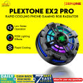 Plextone EX2 Pro Heat Sink Mobile Phone Gaming Radiator Magnetic Turbofan Portable Cooling Fan.