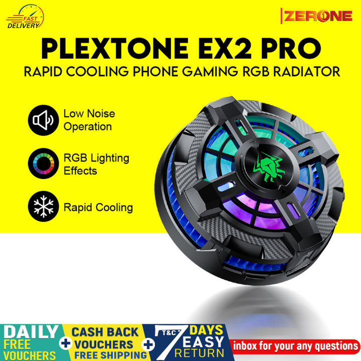 Plextone EX2 Pro Heat Sink Mobile Phone Gaming Radiator Magnetic Turbofan Portable Cooling Fan