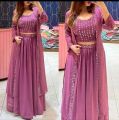 Georgette Embroidery Ready Made Party Koti Lehanga for Women.রেডিমেড  এমব্রয়ডারি   লেহেঙ্গা. 
