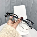 Literary style myopia glasses anti-blue light men's student ultralight spring comfortable half-rim glasses frames women's wholesale. 