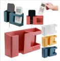 Wall-mounted 2-in-1 Mobile Phone Charging Stand Multifountion Storage Holder Bracket. 