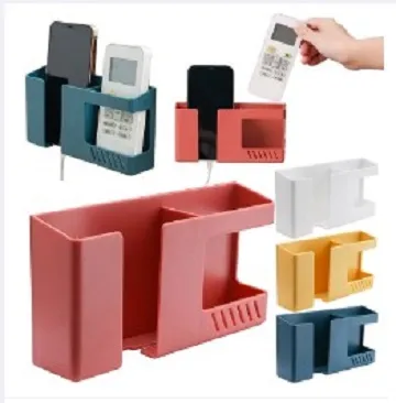 Wall-mounted%202-in-1%20Mobile%20Phone%20Charging%20Stand%20Multifountion%20Storage%20Holder%20Bracket%20-%20Image%204