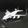 Pull & Back Metal Diecast Airbus Airplane With Light & Music. Model: A380, Boeing 747. Can be a great Collection. 