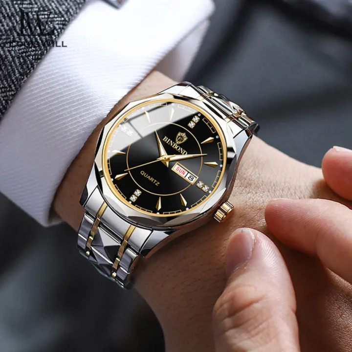 LouisWill%20Men's%20Fashion%20Watch%20Quartz%20Watches%20Double%20Calendar%20Watch%20Diamond%20Inlaid%2030M%20Waterproof%20Watch%20Luminous%20Quartz%20Watch%20Steel%20Band%20Watch%20Luminous%20Pointer%20Wrist%20Watches%20for%20Men%20-%20Image%2010