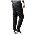 Men's Padded Trousers Cotton Trousers Casual Warm Solid Full Length Leggings Pants Thickened Pocket Drawstring Pants Trousers. 