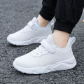 2022 new children's white shoes boys' shoes summer mesh breathable middle-aged children's primary school girls' sports shoes.