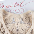Shawl O-Neck Doll False Collar Shirt Women Hollow Crochet Lace Detachable Collar. 
