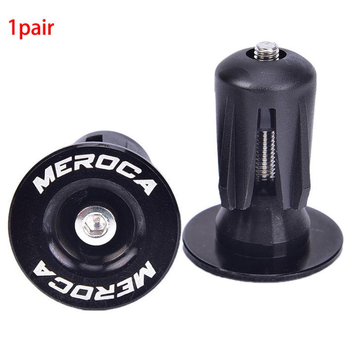 2Pcs Bike Bar End Plugs Aluminum Road Bicycle Grip Anti-slip Firm Handlebar Caps