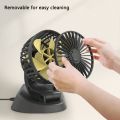 Portable Car Cooling Fan 12V USB Mini Dual Cooler Fan Adjustable.