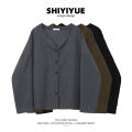 Knitted Coat Spring and Autumn All-Matching 2021 New Korean Style Loose Student Small Outer Wear Cardigan ins Tide. 