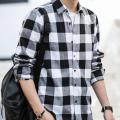 Black & White Check Shirt For Men.
