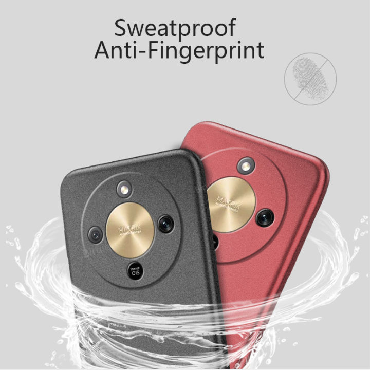 (Free%20Tempered%20Glass)Biruiqu%20For%20Honor%20X9D%20Shockproof%20Anti%20Slip%20Soft%20TPU%20Sandstone%20Matte%20Back%20Case%20Cover%20-%20Image%202