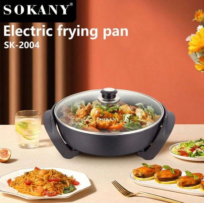 1pc%20Sokany%20Electric%20Skillet/boiling%20Pan%20Sk-2004,%201500w%20High%20Power,%20Quick%20Boiling,%20Strong%20Firepower,%20Easy%20Operations,%20Easy%20To%20Clean,%20Multifunctional,%20Transparent%20Cover,%20Non-stick%20Pan%20Design,%20Heat-resistant%20Handle%20-%20Image%207