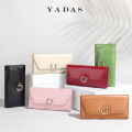 YADAS New Ladies Wallet Source Manufacturer Double Circle Hardware Coin Bag PU Long Trifold Popular Versatile Handbag. 
