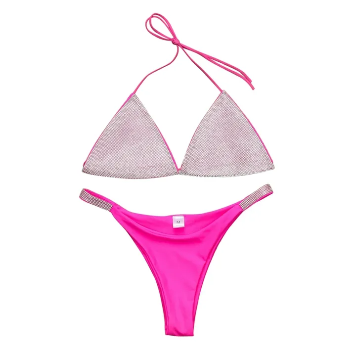 Women's%20Sexyy%20Shining%20Diamond%20Split%20Swimsuit%20Sexyy%20Bikini%20Shining%20Silver%20Solid%20Bra%20Bikinis%20Set%20Sexyy%20Swimwear%20Without%20Chest%20Pads%20and%20Underwires%20(S/M/L)%20-%20Image%205