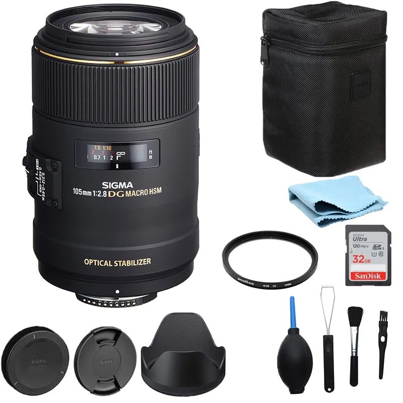 Sigma 105mm EX DG OS HSM Macro Lens For Canon Mount or Nikon