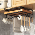 Multi-Functional Kitchen Rack Rustproof Stainless Steel Durable Hanging Cabinet Perforated Wall-Mounted Cutting Board Holder for Home Kitchen Restaurant Culinary Enthusiasts Storage Solution Organization Aid.
