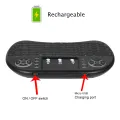 I8-B Wireless Backlit Mini Keyboard With Touchpad Mouse - Versatile Wireless Keyboard Combo For Various Devices. 