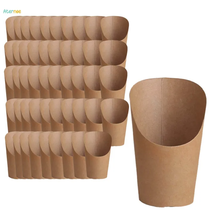 100Pcs%20Fry%20Holder%20Kraft%20Paper%20Cups%20Holder%20Thickened%20for%20Wedding%20-%20Image%202