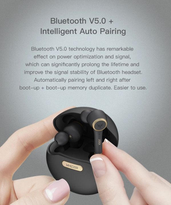 TP1%20TWS%20Earbuds%20Wireless%20bluetooth%20earphones%20bluetooth%20V5.0%20with%20Mic%20-%20Black%20-%20Image%204