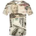 Dollar T Shirt Men Money Tshirts Gothic 3d Funny Interesting T Shirts Hip Hop Tshirt Cool Mens Clothing 2023 New Summer Top. 