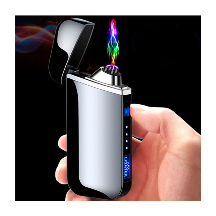 Touch Dual Arc Lighter Electronic Usb Recharge Cigarette Lighter