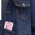 Large-Size200Jin Yang Short Denim Jacket for Women Spring and Autumn New Loose Slimming Large Denim Jacket for Fat Girls.