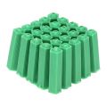 100Pcs M6 Expansion Pipe Plastic Wall Plug Fixing Tube Green H MF.