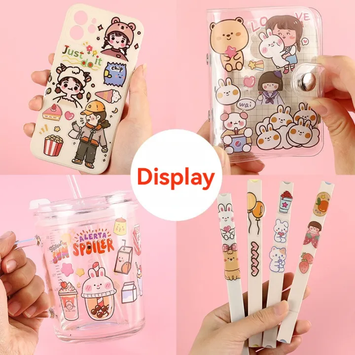 6%20Sheets%20Cute%20Cartoon%20Series%20Waterproof%20PVC%20Stickers%20Transparent%20Kawaii%20Album%20Diary%20Journal%20Decorative%20Crafts%20Scrapbooking%20DIY%20Sticker%20Gift%20-%20Image%205