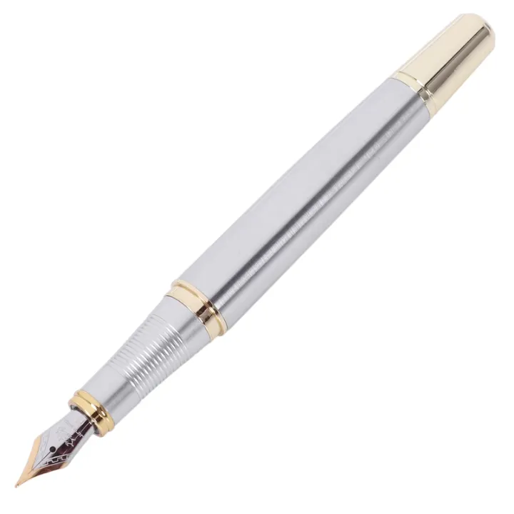 Jinhao%20250%20Frosted%20White%20Gold%20Fountain%20Pen%20M%20Nib%20Fountain%20Pen%20&%20JINHAO%20X450%2018%20KGP%200.7mm%20Broad%20Nib%20Fountain%20Pen%20Red%20-%20Image%206