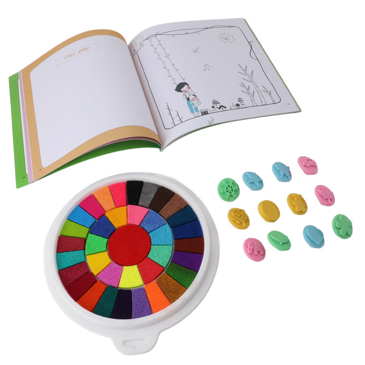 Finger Painting Kit and Book Water Based Ink Kids Finger Paint Kit for Wall Murals