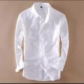 New Long Sleeve Casual White Shirt for Men. 
